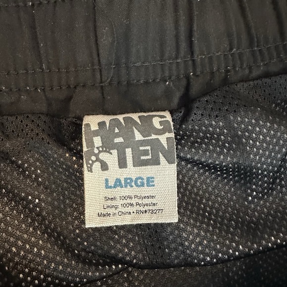 Hang Ten Surf Swim Board Shorts Trunks Youth Boys Large Shark Blue Pocket Liner - Picture 6 of 7